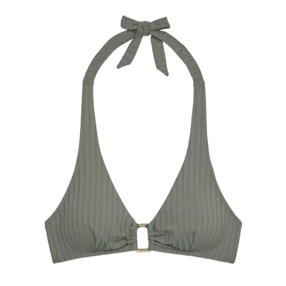 Chelsea Peers Womens/Ladies Triangle Tie Back Bikini Top / Green